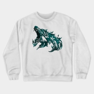 Valhalla, wolf Crewneck Sweatshirt